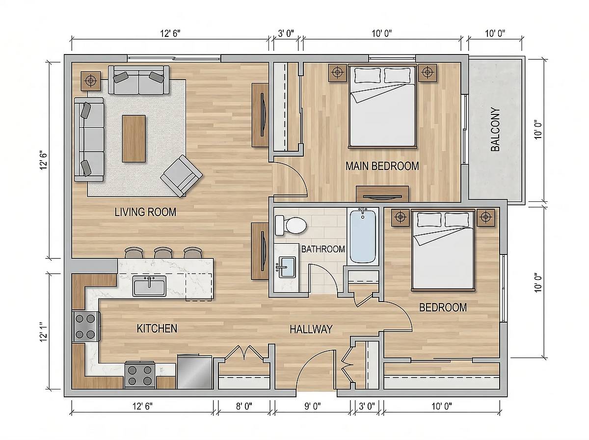 Floor plan generated by FloorDrafter